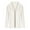 White, variant on Lovskoo 2024 Womens Casual Blazers Open Front Crop Blazer Jacket Business Attire Solid Long Sleeve Suit Lapel Collar Slim Cardigan Coat Orange