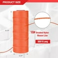 thumbnail image 5 of Goldblatt Mason Line, 3 Roll 500 Feet #18 Braided Nylon String Line, Nylon Twine for Gardening or Masonry Tools, Perfect Construction String for A String Level, Twine String for Gardening, 5 of 7
