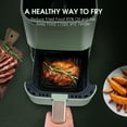 MOOSOO Air Fryer with Digital Touchscreen, 8 Preset Cooking Modes
