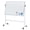 White, variant on Mobile Magnetic Whiteboard with Aluminum Stand & Wheels, Double-Sided Rolling Dry Erase Board, Height Adjustable 46x32 Inch Easel for Home Office Classroom