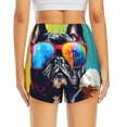 thumbnail image 4 of Haiem Rainbow Bulldog Sunglasses Women's 2 in 1 Running Shorts - Lightweight Athletic Workout Gym Yoga Breathable Sports Shorts Liner with Phone Pockets-XX-Large, 4 of 9