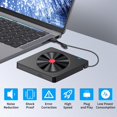 thumbnail image 4 of External CD/DVD Drive for Laptop, 6-in-1 USB 3.0 Slim DVD Player, CD ROM Burner, External Disk Drive, Compatible with Desktop Computers MacBook Windows Mac Linux Operating System, 4 of 7