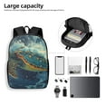 thumbnail image 4 of Disketp Surfing Turtle School Backpack, Lightweight Basic Middle School Bookbags 17 Inch Casual Daypack for Student College, Travel or Outdoor, 4 of 6