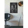 thumbnail image 3 of Epic Graffiti 'Anatomical Skeleton Blueprint Patent Chalkboard' Canvas Wall Art, 18"x26", 3 of 3