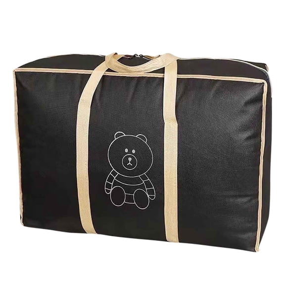 Extra Large Storage Bag | Non-Woven Fabric Moving Tote | Heavy Duty Luggage Organizer for Clothing, Blankets, Quilt | Waterproof | Durable Handle | 1 Pack | Spacious Capacity