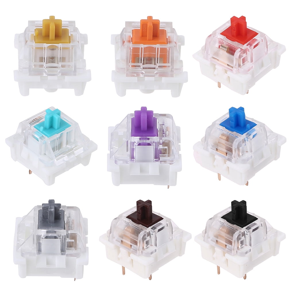 witch 3 Pin Keyswitch -Cherry MX Equivalent DIY Replaceable Switches for Mechanical Gaming Keyboard