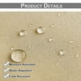thumbnail image 5 of Lapalife Vertical Outdoor Curtains for Patio Waterproof with Hooks, 55"x 78" Vertical Privacy Drapes Shower Curtain Door Curtain Living Room Bedroom, 1 Panel, Beige, 5 of 8