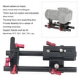 thumbnail image 3 of DSLR Camera Rail Riser Rig System, Stains  DSLR Camera Quick Release Base Kit Universal Support Aviation Aluminum Alloy Clamp  For Telephoto Lens, 3 of 8