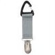thumbnail image 1 of Bolsa con clip para sombrero, de lona, ​​portátil, con clip para guardar sombreros, para viajes al aire libre (gris plateado), 1 of 3