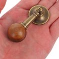 thumbnail image 3 of WHAMVOX Vintage Chinese Style Cabinet Pull Handles in Brass and Wood for Door Hardware Small Size, 3 of 8