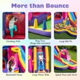 thumbnail image 5 of Spaco Princess-Themed Inflatable Water Slide, 680W Efficient Blower, Climbing Wall + Slide + Basketball Hoop, Magical Play Experience, Multicolor, 5 of 7