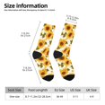 thumbnail image 2 of Fotbe Modern Elegant Sunflower Calcetas Largas con Estampado para Hombre y Mujer – Calcetas de Compresión Transpirables y Elásticas, Viajar y Uso Diario Talla 5-11, 2 of 6