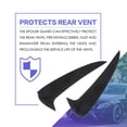 thumbnail image 3 of 2x Rear Bumper Splitter Spoiler Canard Air Vent Black for Mercedes-Benz C300, 3 of 6