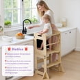 thumbnail image 2 of Torre de aprendizaje plegable Montessori labebe para niños pequeños, 2 of 8