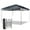Black, variant on 12x12 FT Pop Up Canopy Tent - Portable Instant Shade for Camping, Parties, and Outdoor Events - Sturdy Iron Frame, Water-Resistant 210D Oxford Fabric, Easy Assembly with Roller Bag