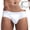 White, variant on Low Rise Mens Briefs String Cotton Underwear Men Home Loose Plain Underpants