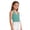 Light Blue, variant on Y2K V-Neck Halter Knit Top for Girls Tie Open Back Crop Tank Top with Ribbed Hem Summer Trendy Beach Cami Tops