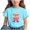 E203-Sky Blue, variant on hengsof Kids Cute Print Graphic T-Shirt, Short Sleeve Crew Neck Fashionable Shirt for Boys and Girls, Back to School Casual Tops