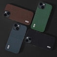 thumbnail image 5 of For iPhone 15 ABEEL Genuine Leather Luxury Black Edge Phone Case, 5 of 5