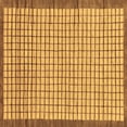 thumbnail image 1 of Ahgly Company Indoor Square Checkered Brown Modern Area Rugs, 8' Square, 1 of 4