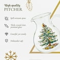 thumbnail image 6 of Spode Christmas Tree Glass Pitcher - Festive 96 Oz Large Glass Pitcher for Holidays, Crystal-Clear Beverage Pitcher with Handle for Cocktails, Water, Juice, Lemonade - Dishwasher Safe, 6 of 7