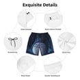 thumbnail image 6 of Totoro Men's Swim Trunks Quick Dry Beach Board Shorts with Pockets Mesh Lining Bathing Suits, 6 of 7