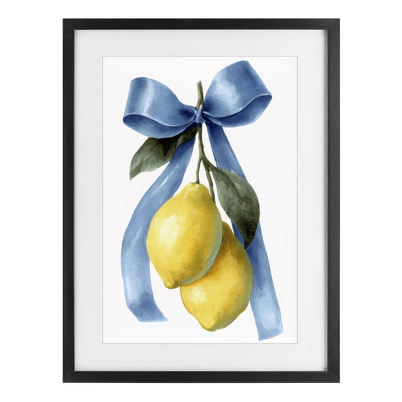 Stupell Industries Sweet & Sour Lemons Black Framed Print Under Glass, design by Petal Prints Design