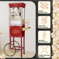 thumbnail image 3 of Great Northern Popcorn 8oz Matinee Popcorn Machine with Cart, Red, 3 of 8