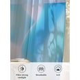 thumbnail image 3 of Sheer Curtains 2 Panels Set, Abstract Gradient Lines Expansion Modern Art Window Sheer Curtains for Living Room/Bedroom, Light Filtering Rod Pocket Voile Drapes, 52" W x 45" L, 3 of 7