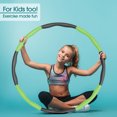 thumbnail image 2 of FitSense Weighted Hula Hoop for Adults Weight Loss, 2lb Detachable Infinity Hoop, 2 of 6