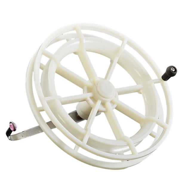 Carrete de pesca, accesorios para caña de pescar, blanco, ligero, resistente, fácil de usar. Diámetro 16 cm