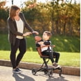 thumbnail image 2 of Evolur Cruise Rider Stroller with Canopy, Lightweight Umbrella Stroller with Compact Fold, Easy to Carry Travel Stroller - Cognac, 2 of 5