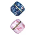 thumbnail image 1 of 2x Portable Tea Storage Tins Canister Floral Design Airtight Pantry Kitchen Baoblaze none, 1 of 8
