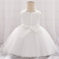 thumbnail image 5 of Otqutp Toddler Birthday Dress Kids Toddler Baby Girls Spring Summer Solid Tulle Ruffle Sleeveless Princess Dress for 0 to 24 Months, 5 of 5