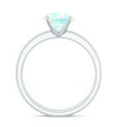 thumbnail image 2 of Rosec Jewels Solitaire Ethiopian Opal Bridal Ring Set with Diamond Enhancer (2.50 CT, AAA Quality), 10K White Gold, US 5.50, 2 of 10