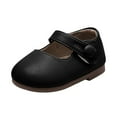 thumbnail image 1 of REDARER Solid Color PU Material Cute Princess Shoes Soft Bottom Leather Shoes ,Size 9-12 Months, 1 of 5