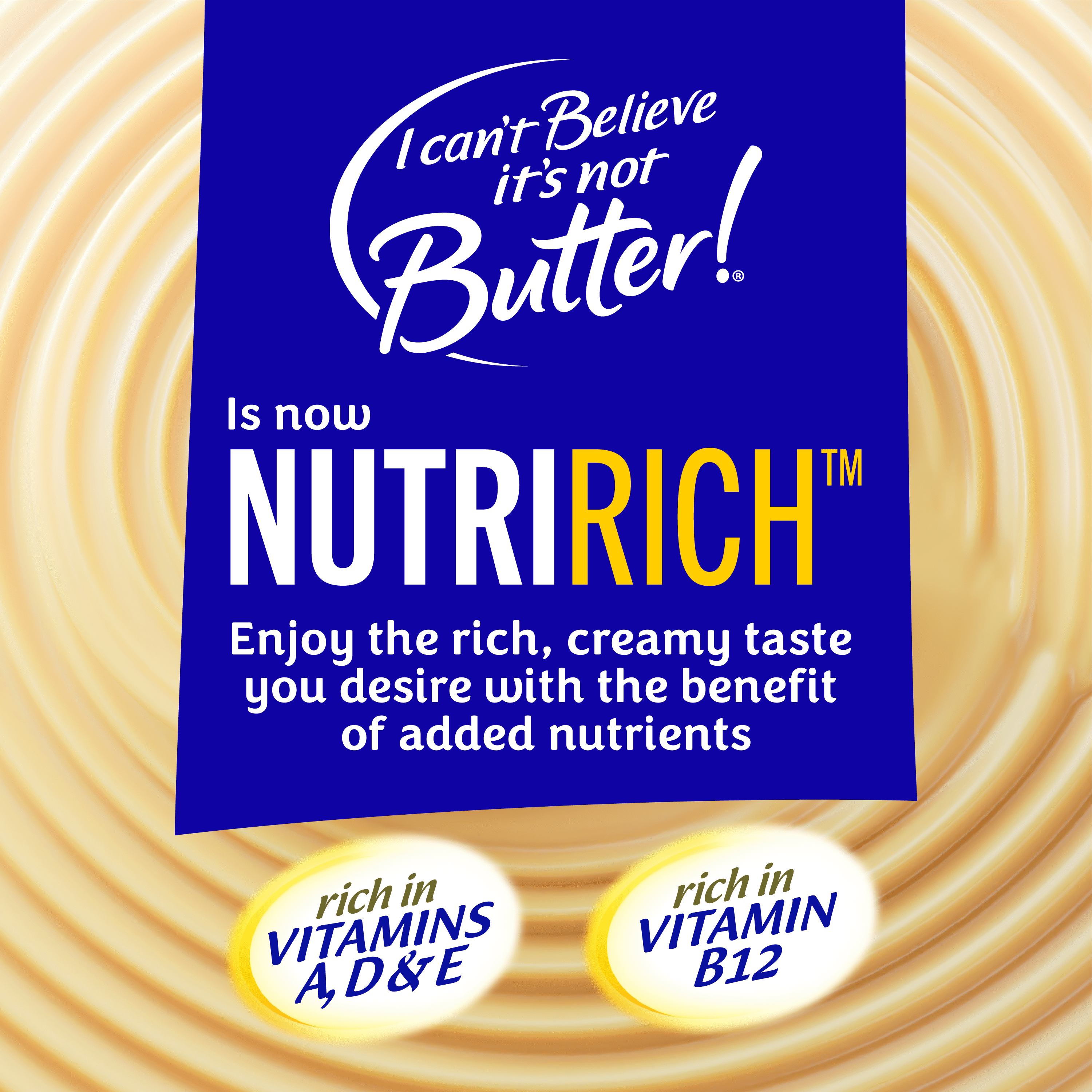 I Can’t Believe It’s Not Butter!® Light, a NutriRich™ Buttery Spread​, 15 oz Tub