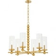 thumbnail image 2 of 660-6-80 Quorum Lighting Lee Boulevard - 6 Light Chandelier-24 Inches Tall and 29 Inches Wide-Aged Brass Finish    -Traditional Installation, 2 of 4