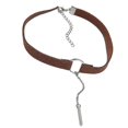 thumbnail image 1 of Choker Collar Chain Pendant Necklace Party Prom Fancy Elegant Decor Coffee---Product code 46235, 1 of 5