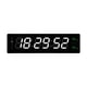 thumbnail image 1 of Reloj despertador electrónico para colgar en la pared, reloj digital LED para festivales y hogar, fecha Blanco verde, 1 of 9