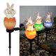 thumbnail image 5 of Luces de patio para exteriores con carga solar, decorativas, con sensor de noche, para jardín, creativas, de resina, con forma de conejo, lámpara LED de ambiente animal, 5 of 5