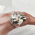 thumbnail image 6 of Panther ring, heavy sterling silver 925, all sizes, handmade Animal head jewelry, detailed craftsmanship, Oxidized Silver Jewelry, Mans Designer Ring, Christmas, Huge Signet Ring, 6 of 8