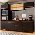 thumbnail image 2 of Madesa Gabinete de Cocina Integral Completa 260 cm Reims Negro/Rústico 02, 2 of 8
