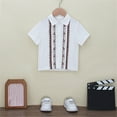 thumbnail image 2 of Coerni Toddler Boys Kids Button Down Shirt Short Sleeve Lapel Neck Shirts Summer Casual Top Baby Gentleman Comfy Tee Clothes, 2 of 8