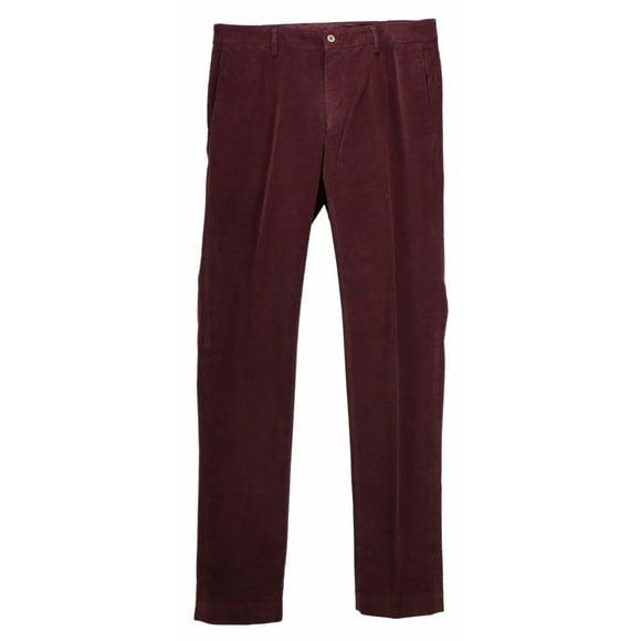 Masons Men's Maroon New York Corduroy Stretch Pants & Capri - 38 US / 48 EU
