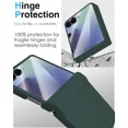 thumbnail image 4 of Case for Samsung Galaxy Z Flip 7, Hinge Protection, Built-in Screen Protector, Wireless Charging, Shockproof, Slim Rugged Phone Protective Case for Galaxy Z Flip 7, 4 of 7
