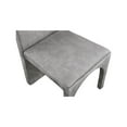 thumbnail image 4 of Meridian Furniture Summer Grey Velvet Dining Side Chair (Set of 2), 4 of 6