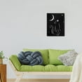 thumbnail image 6 of Cat Pictures Wall Decor-Black and White Canvas Wall Art-for Bedroom Wall art Office Posters Black Cat Pictures Canvas Print Poster Artwork Home Decor for Living Room Cat Pictures on Canvas 12x16 inch, 6 of 6