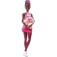 thumbnail image 3 of Barbie Winter Sports Ice Skater Brunette Doll (12 Inches) with Pink Dress, Jacket, Rose Bouquet & Trophy, Great Gift for Ages 3 and Up Barbie -, 3 of 6