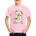 thumbnail image 3 of Kiijoy Big Boy's Excavator Letter Print Short Sleeve T Shirt, Pink, 3 of 3